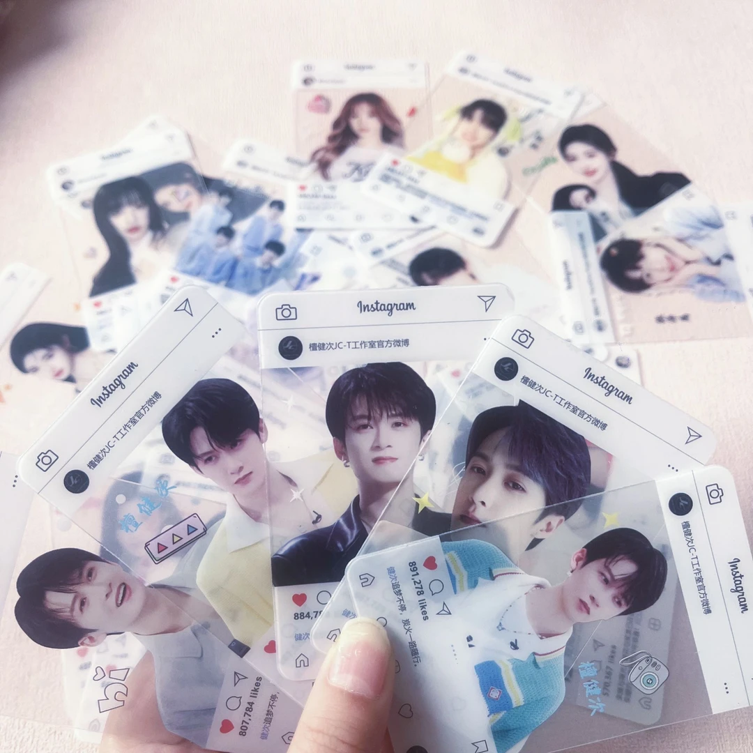 小透卡6入PVC赵露思雨琦虞书欣时代少年高颜值合影拍照3寸透卡