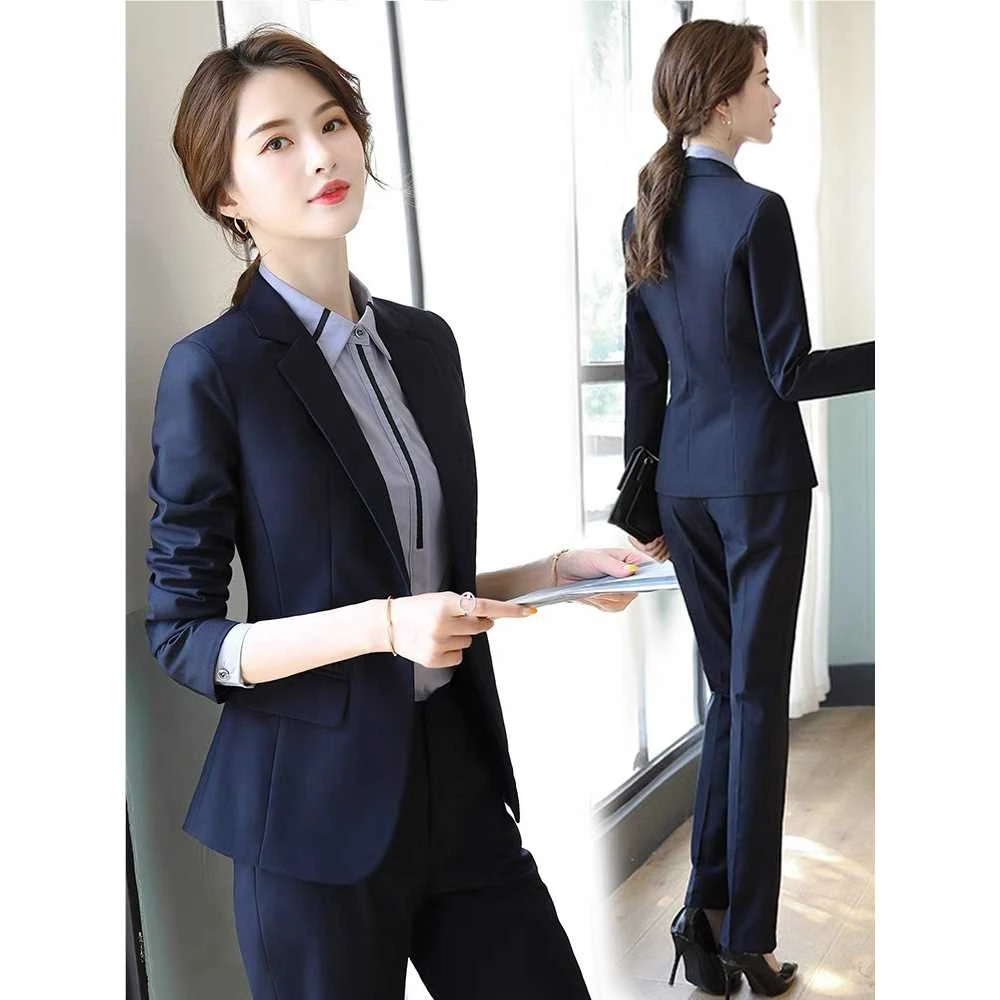 西装套装女2024新款职业装气质女神范正装酒店工作服春秋西服外套