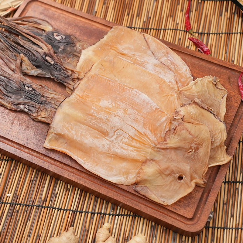 渔民自晒淡干无盐深海大鱿鱼干家用炒菜煲汤海鲜干货 500克