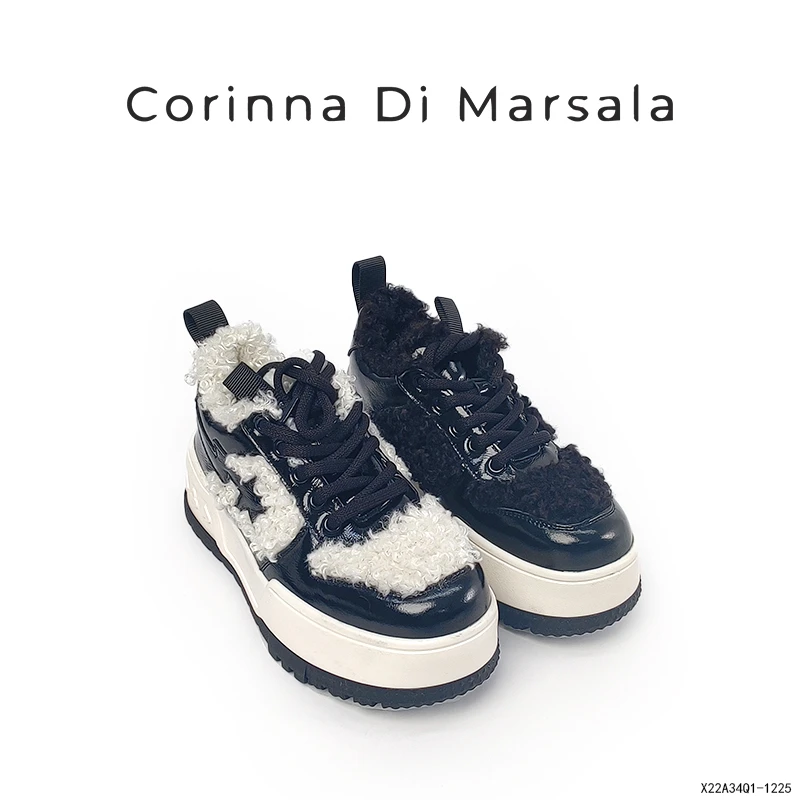 【千颂妮专享】【西红氏】休闲鞋X22A34Q1-1225 跟高5CM半码拍大