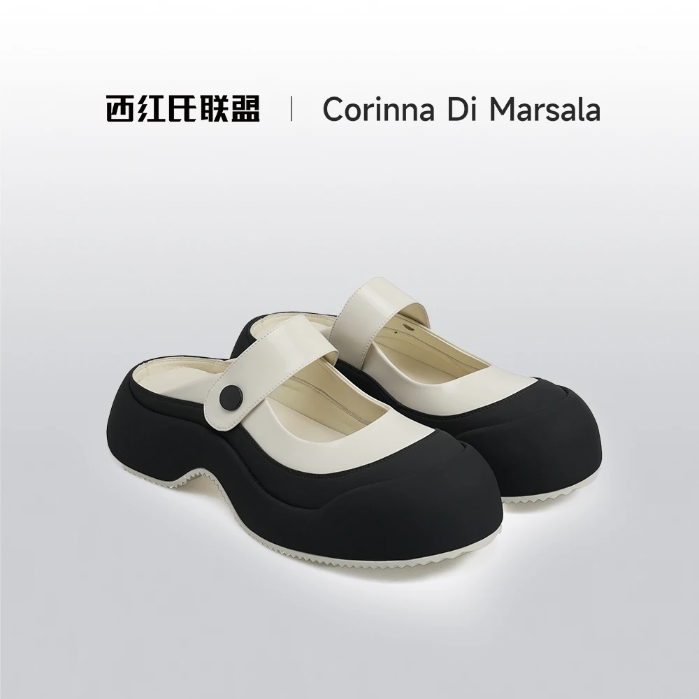 【云知道专属】【西红氏】包头拖鞋X22A81303-96跟高4.5cm半码拍大