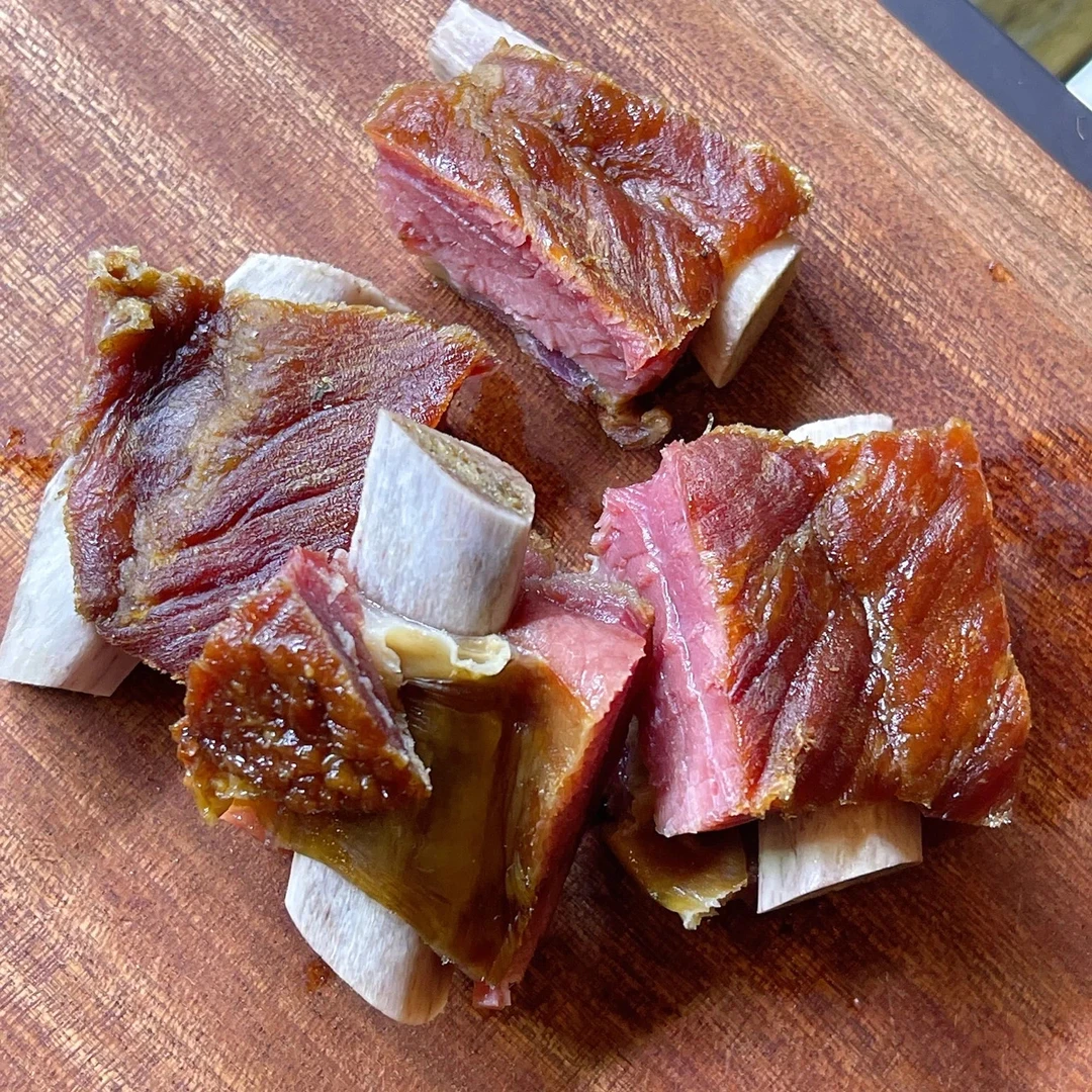 四川特产川味食用腊排骨熏肉腊肉纯仔排咸排骨烟熏自制树烟熏500g
