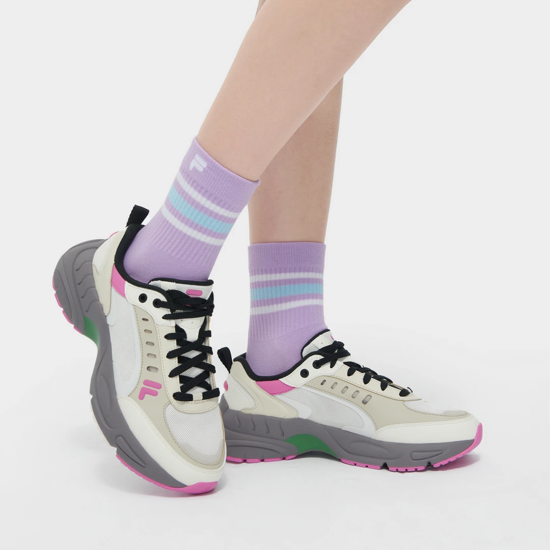 FILA斐乐潮牌【星峦鞋】夏季新款情侣款透气时尚百搭休闲运动老爹鞋