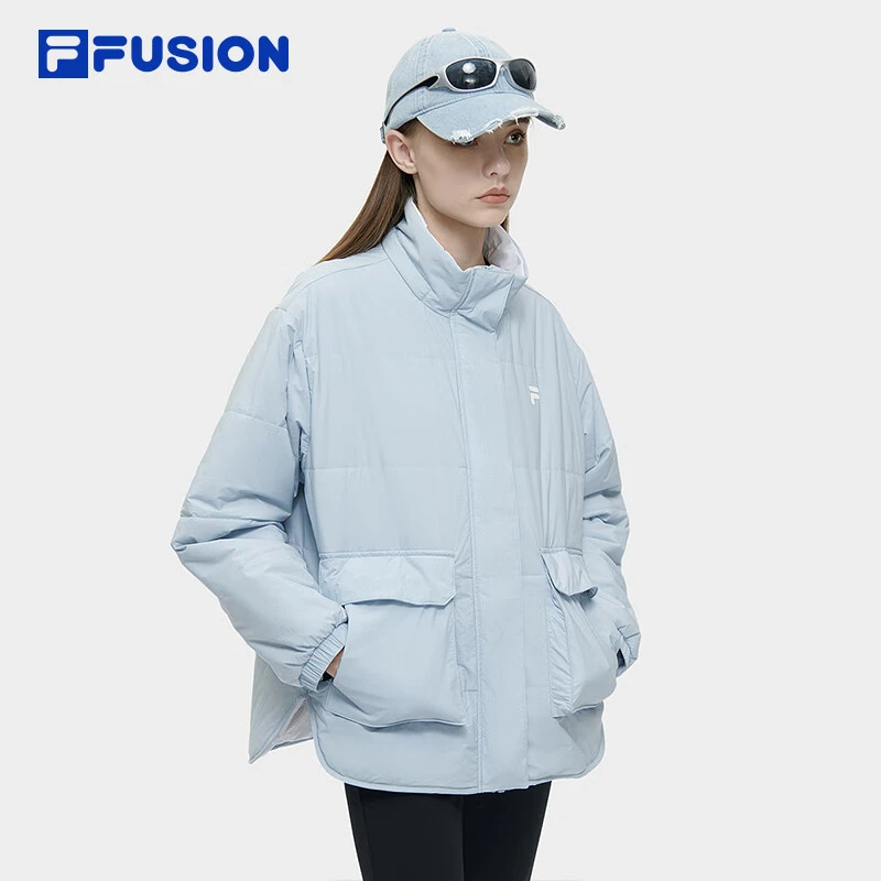 FILAFUSION斐乐潮牌2024春新时尚简约休闲宽松连帽外套T11W411905