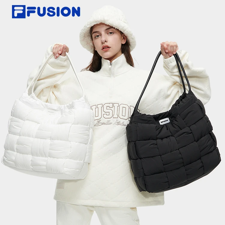 FILAFUSION情侣款提包2023冬新款时尚休闲单肩包流浪包T13U343141