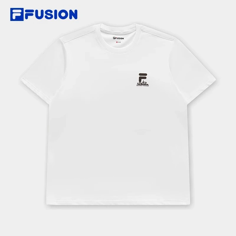 FILA FUSION斐乐短袖T恤2024夏季新款透气运动上衣短t T11M421101