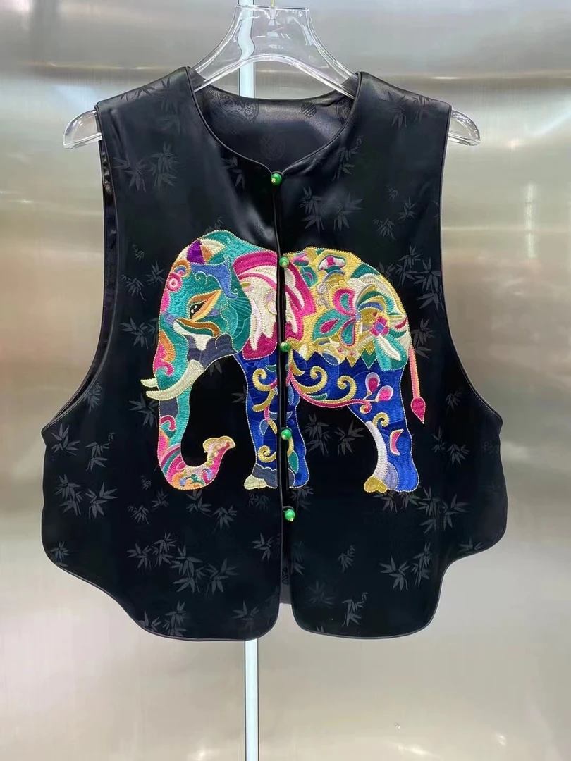 秋季新款吉象醋酸马甲