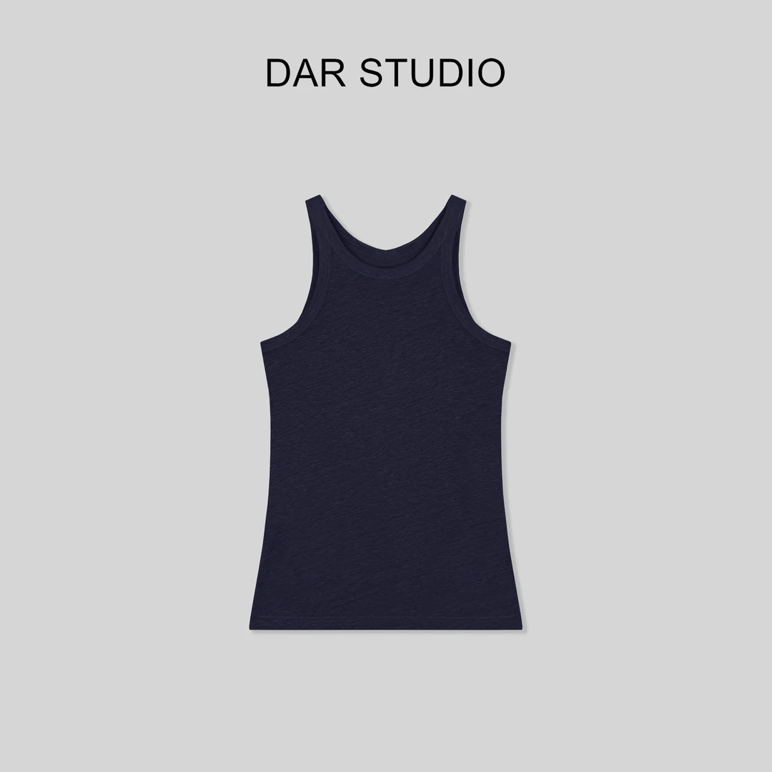 DAR STUDIO 【亚麻针织背心】100亚麻夏季新款透气百搭小背心86026
