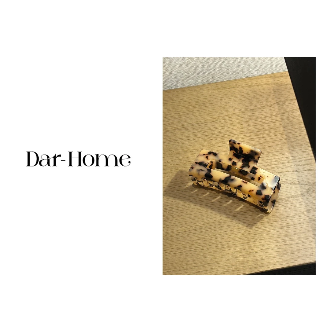 DA.R.JIA  【豹纹抓夹】韩系简约百搭休闲发夹抓夹 2402