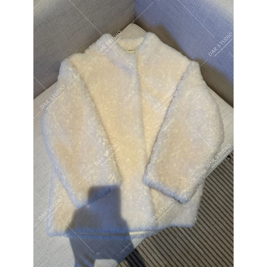 DAR STUDIO 深圳货 高品质100绵羊毛机织羊毛外套84050