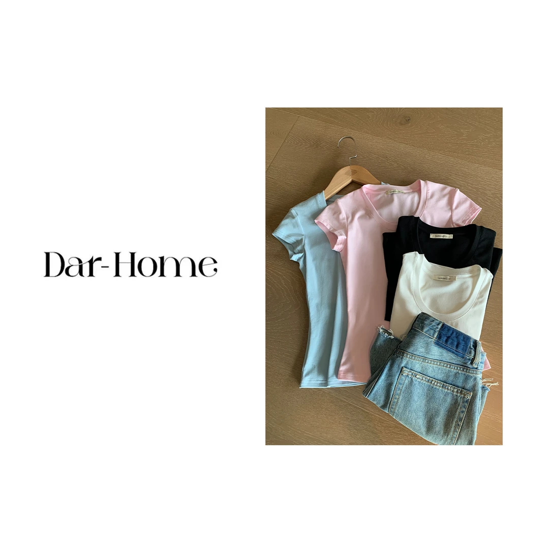 DA.R.JIA 深圳货【三角T恤】2024新款舒适百搭T恤85046