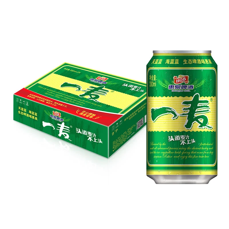 惠泉（直播）330mL9°P惠泉一麦啤酒易24听聚会送礼饮品新鲜浓郁