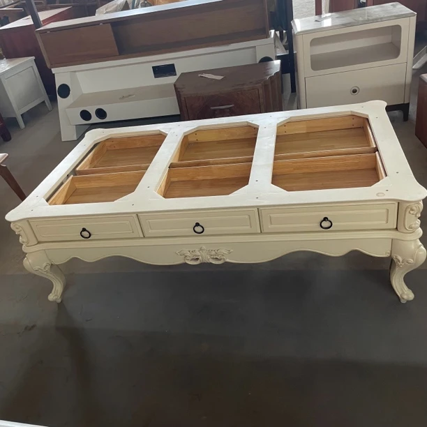 H313-43A茶几桃花芯木1500*870*490