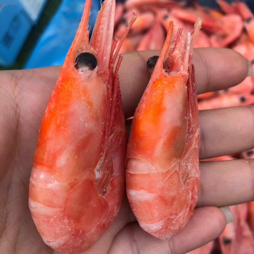 舟小小北极甜虾格陵兰虾大号60规格头籽头膏解冻即食冰虾全国发货