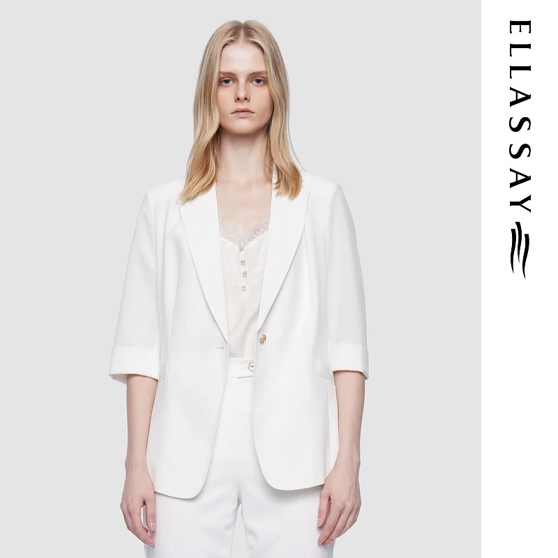 ELLASSAY歌力思2025早春新款挺阔有型干练精致西装女EWD362T00600