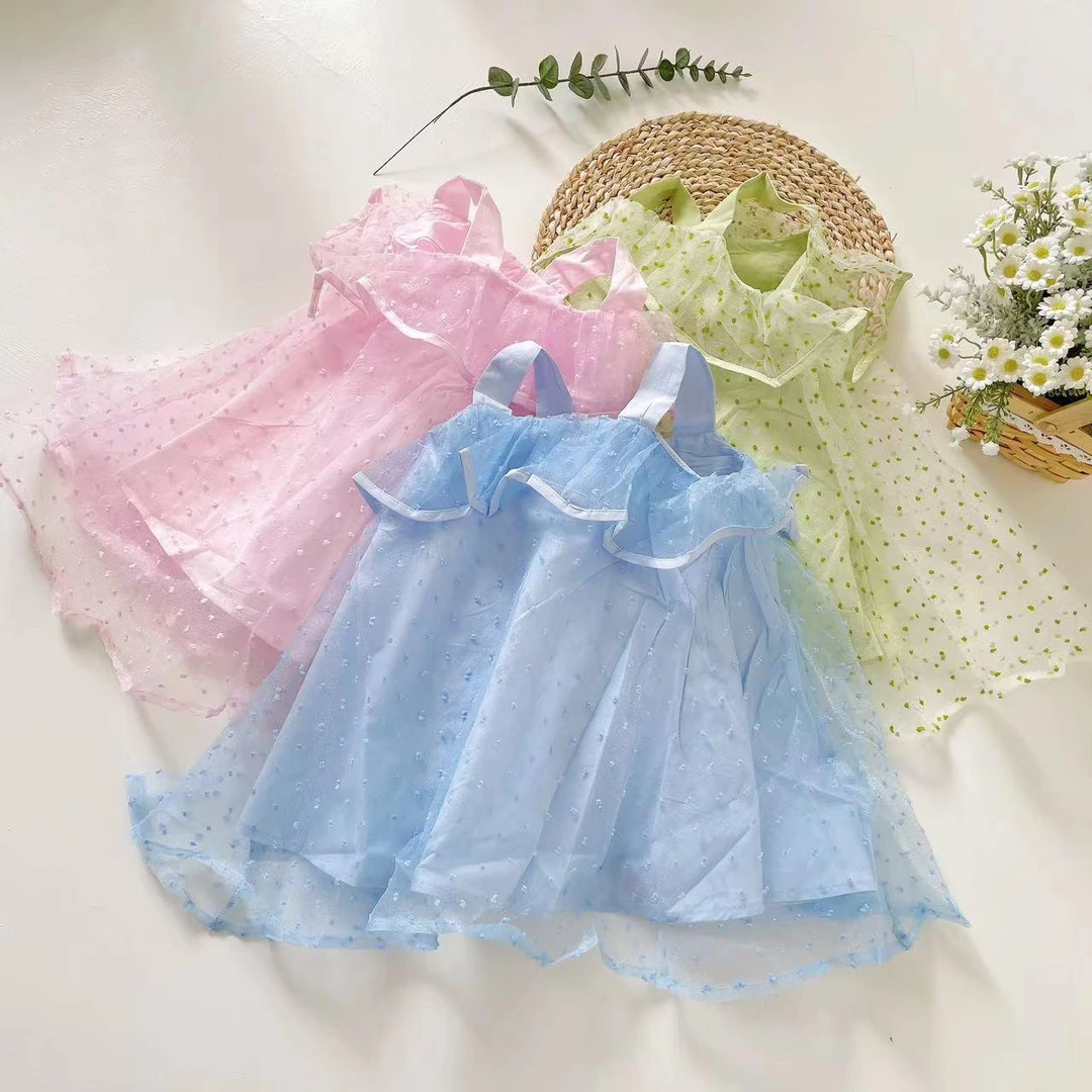 【现货】XXNL80062夏季新款儿童裙子女童连衣裙女孩女宝无袖