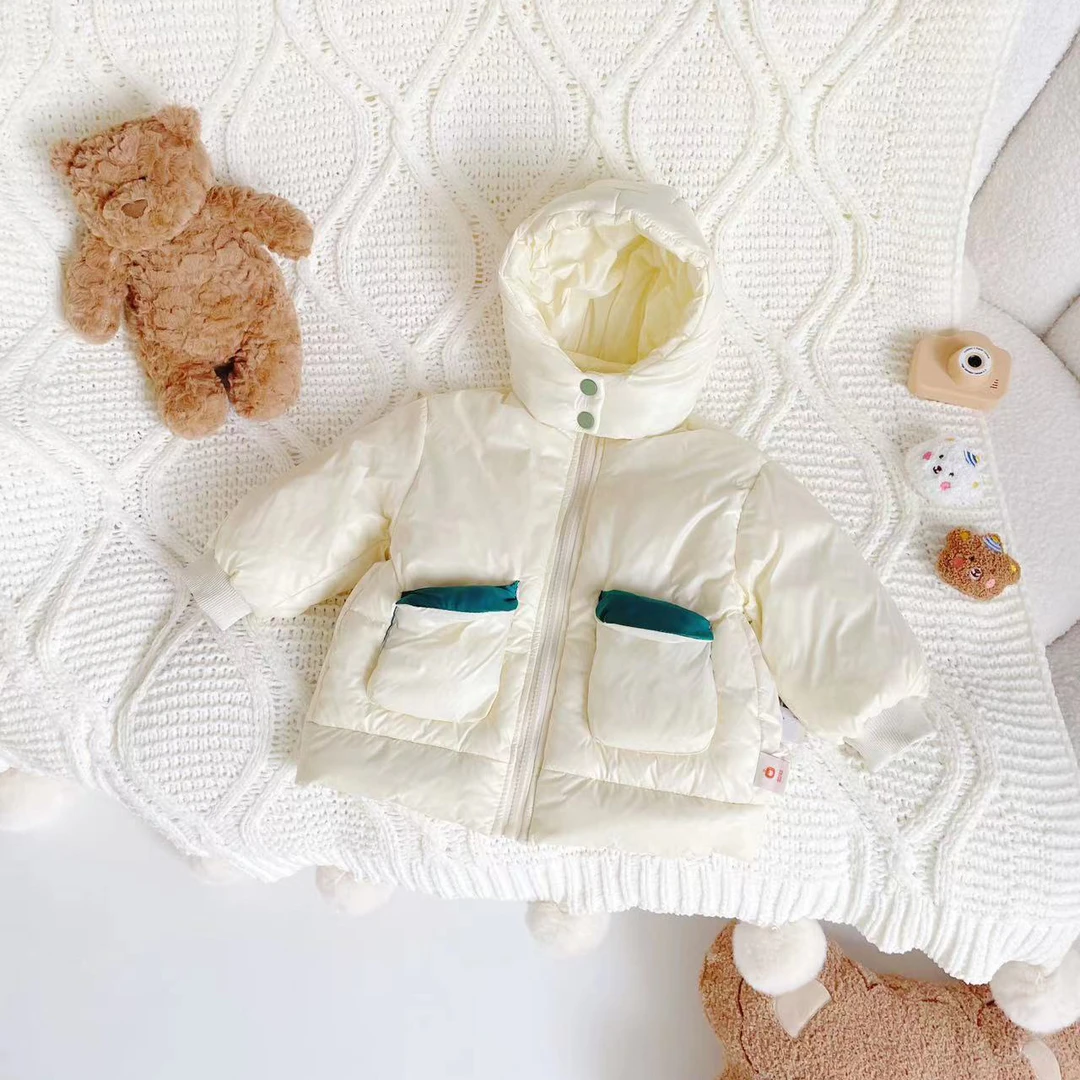 【现货】DW232108冬季新款羽绒服儿童新国标90白鸭绒保暖外套