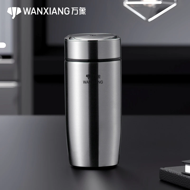 万象保温杯大容量316不锈钢男士高档办公室茶杯水杯真空保温杯子