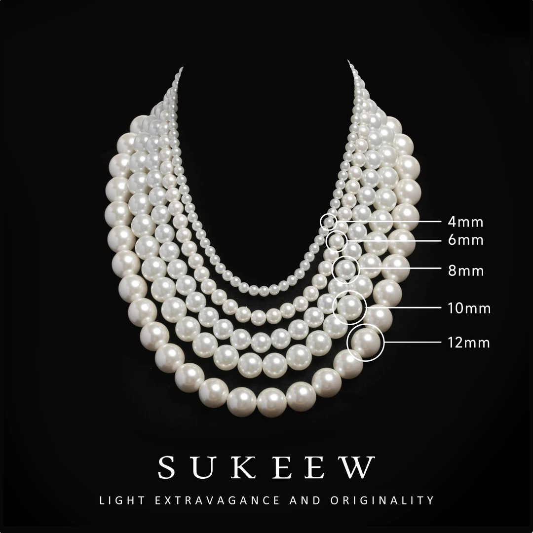 SUKEEW/酥可 链子925银 典雅气质珠珠满串精致项链071501