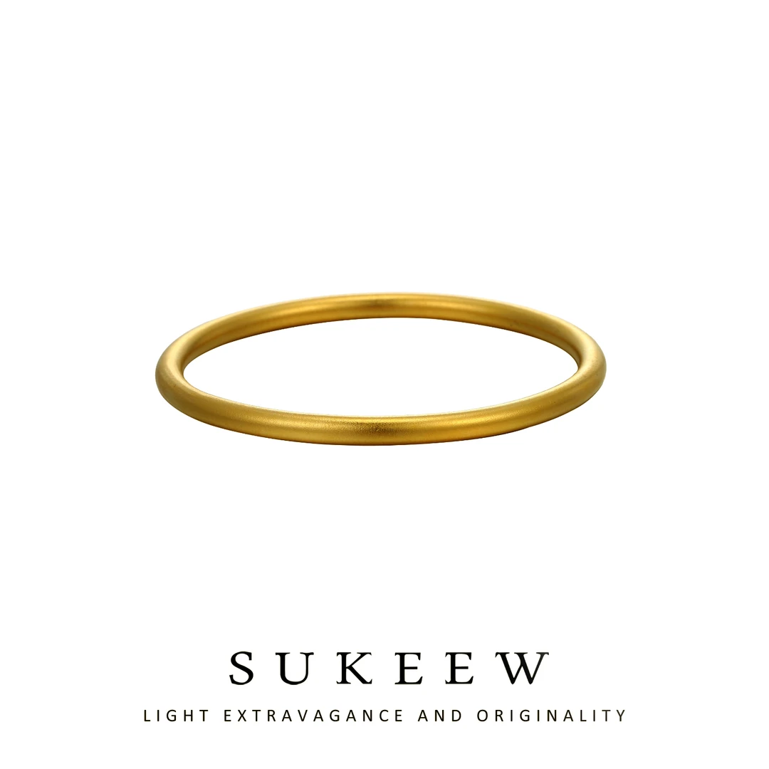 SUKEEW/酥可 铜合金手镯 光圈磨砂气质手镯110710五金女孩