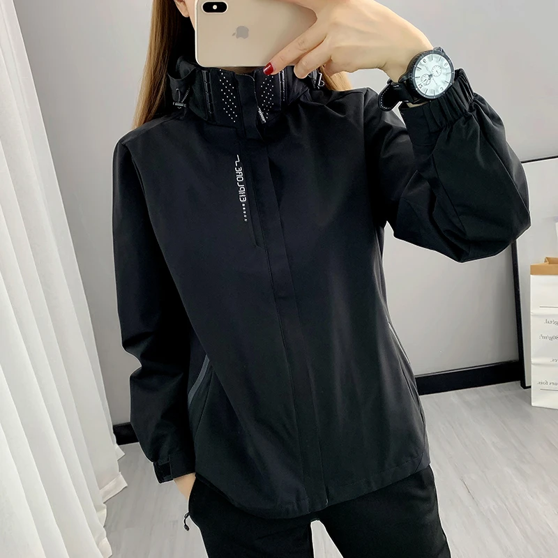 冲锋衣外套女春秋薄款单层2025新定制潮透气防风防水防雨登山风衣