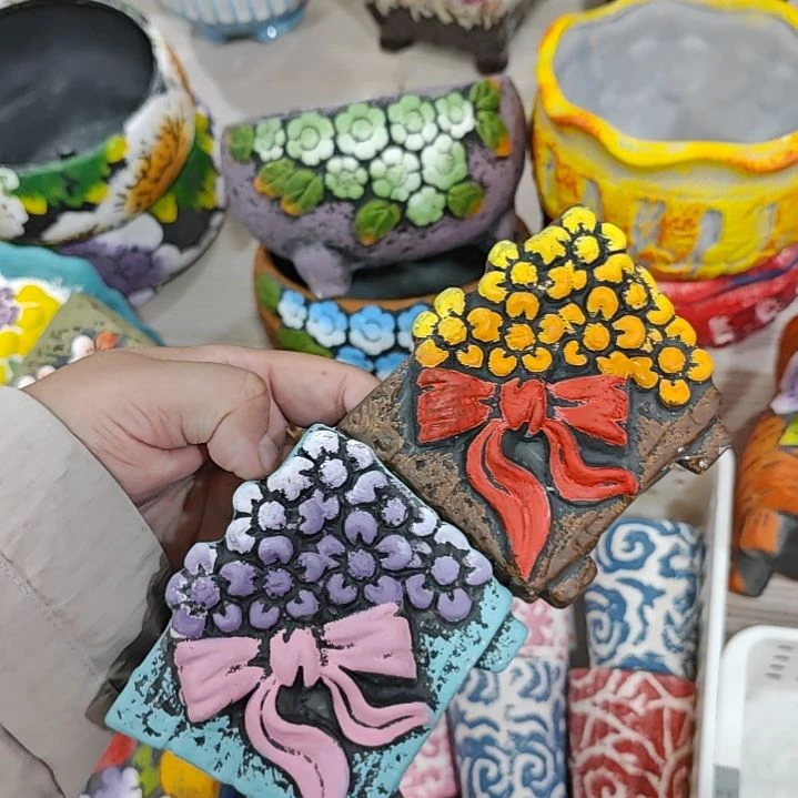 陶吸水透气的白陶花盆凑满12发货