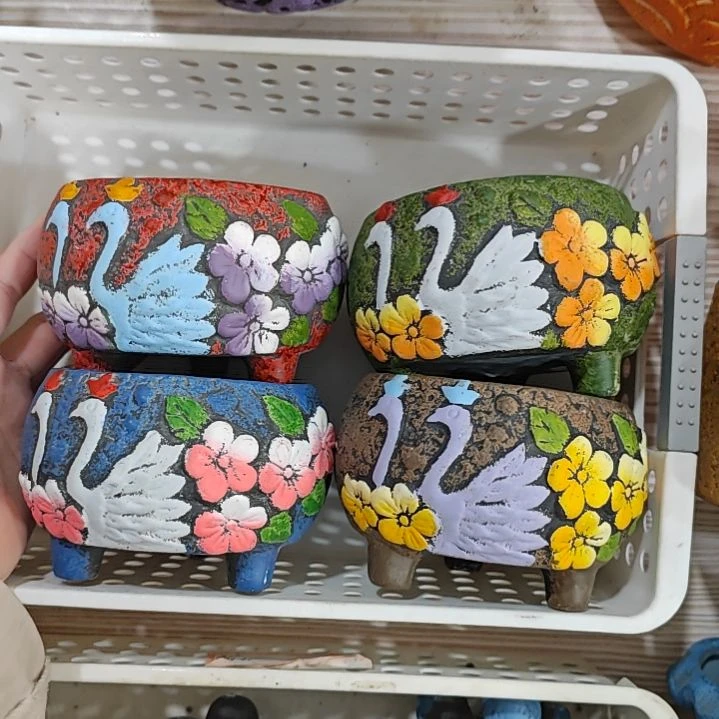 陶吸水透气的白陶花盆凑满12元发货