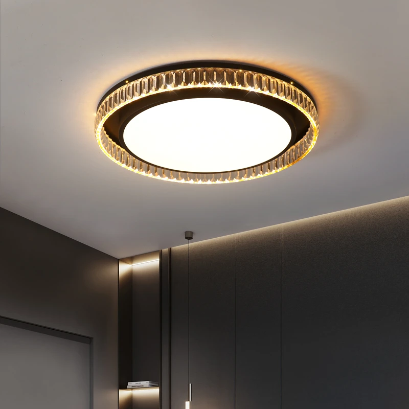 轻奢卧室吸顶灯2022年新款简约现代LED房间灯防蓝光护眼书房灯具