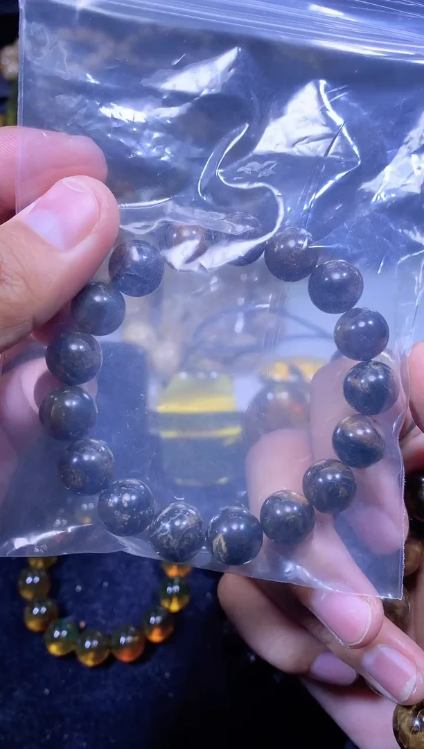 【闪购商品】琥珀珠宝奇石未镶嵌手串11mm+