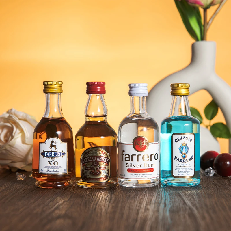 洋酒便利店调酒套装50ml小瓶酒迷你小酒版调酒基酒伏特加威士忌