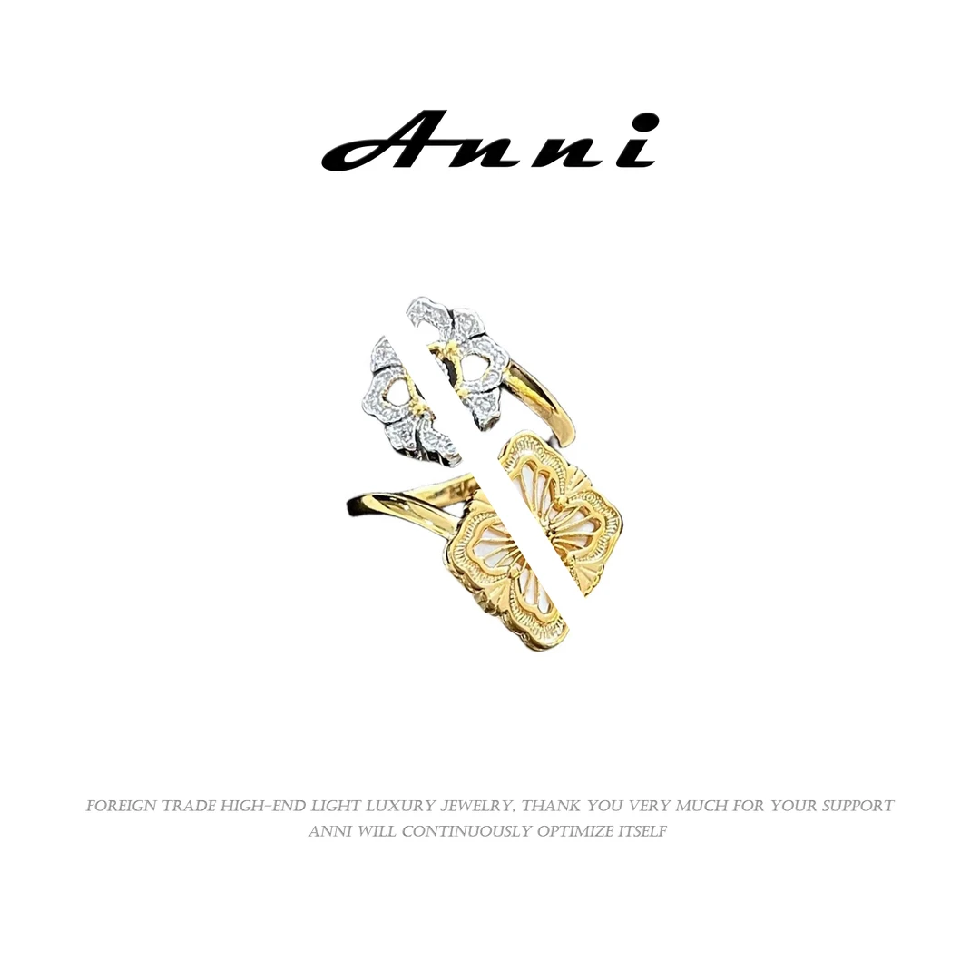 Anni轻奢【D3215】欧美情侣小众简约个性时尚百搭戒指10