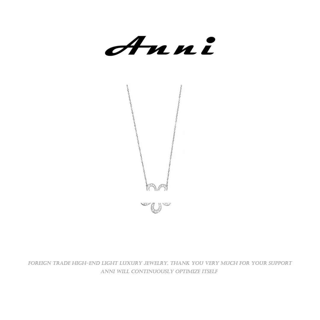 Anni轻奢【D3259】时尚气质小众镶嵌坠链女士百搭项链10