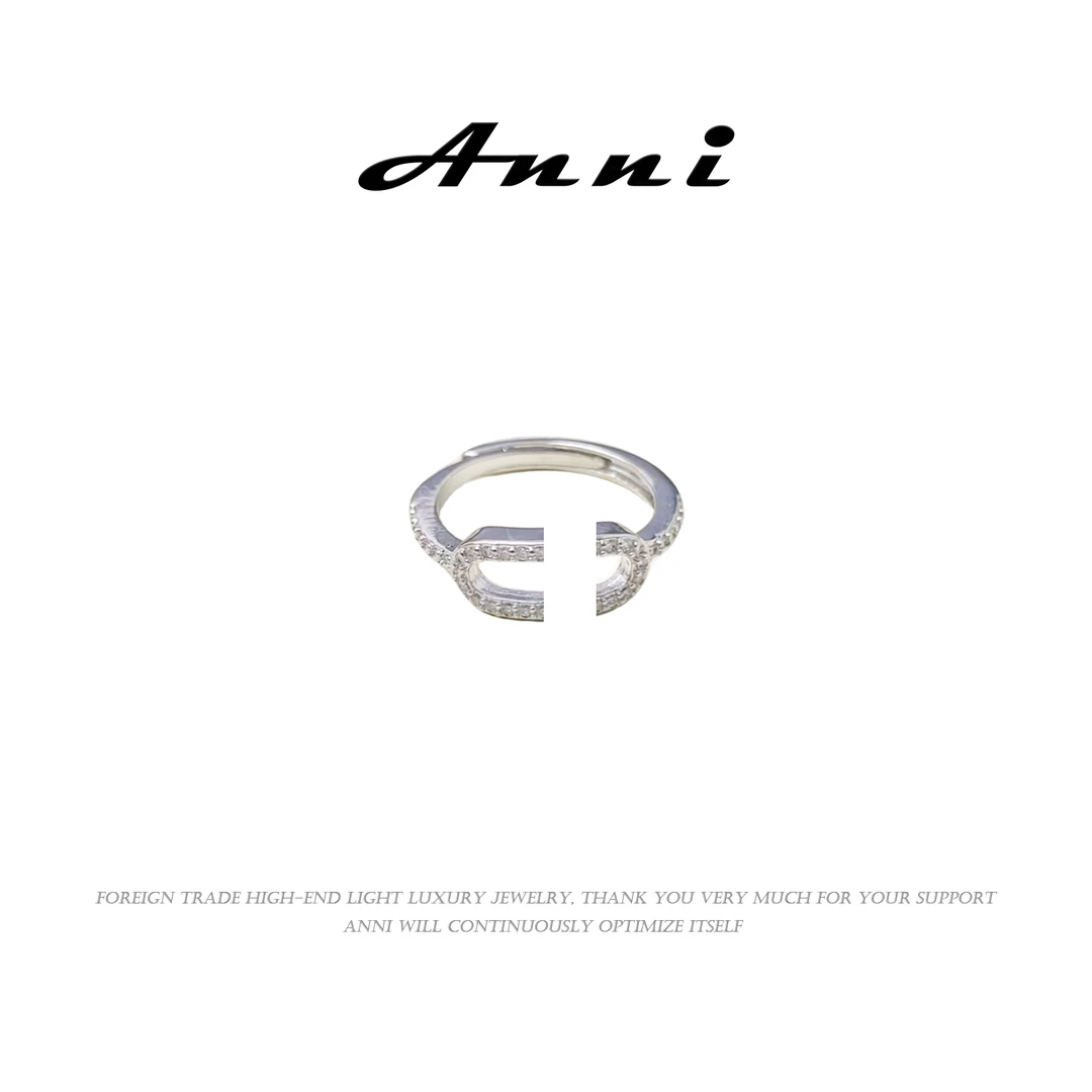 Anni轻奢【D3194】欧美情侣小众简约个性时尚百搭戒指10