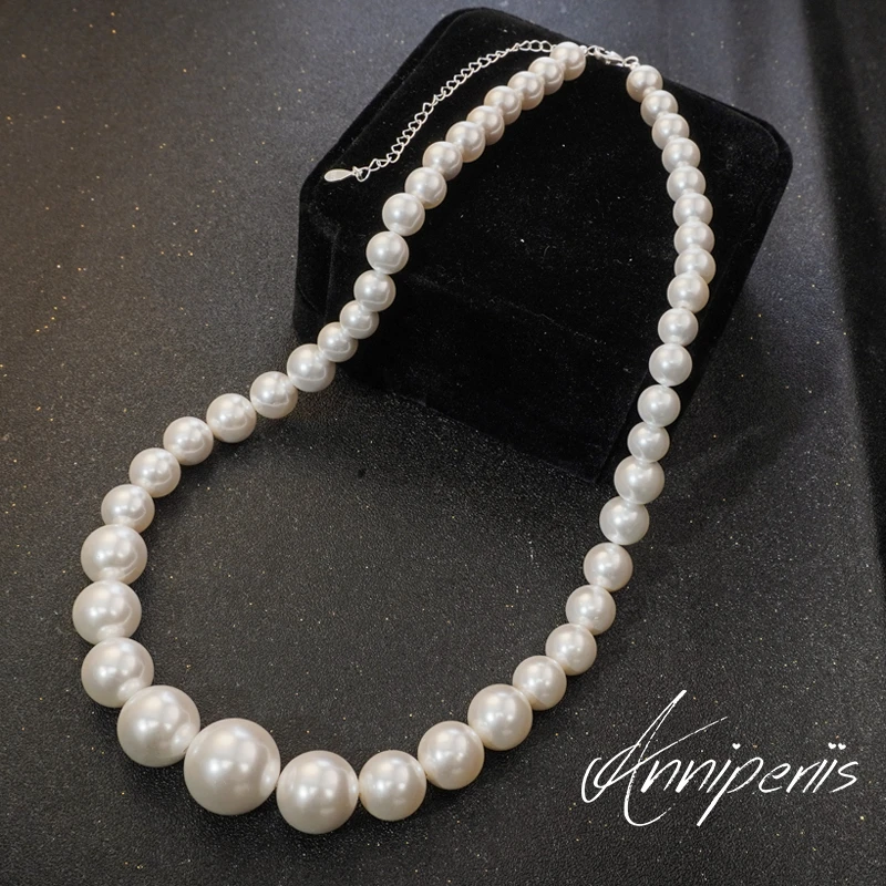 链子925银 Anni轻奢【D1158】气质白色时尚百搭简约优雅法式项链8