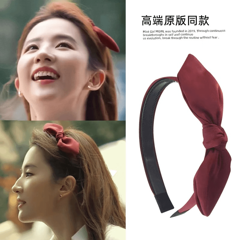 玫瑰的故事黄亦玫刘亦菲同款蝴蝶结发箍高颅顶春夏甜美发饰显脸小