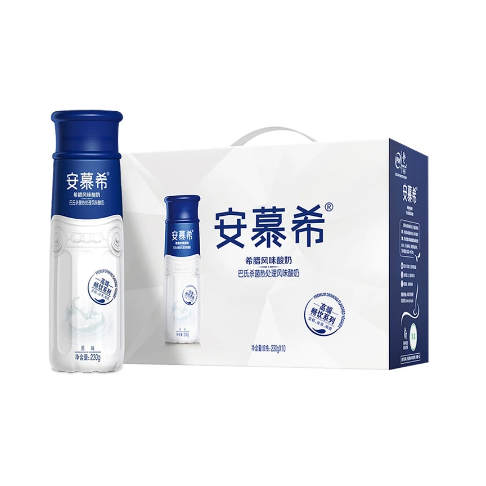8月生产 伊利安慕希高端原味酸奶230g*10瓶整箱风味酸奶常温
