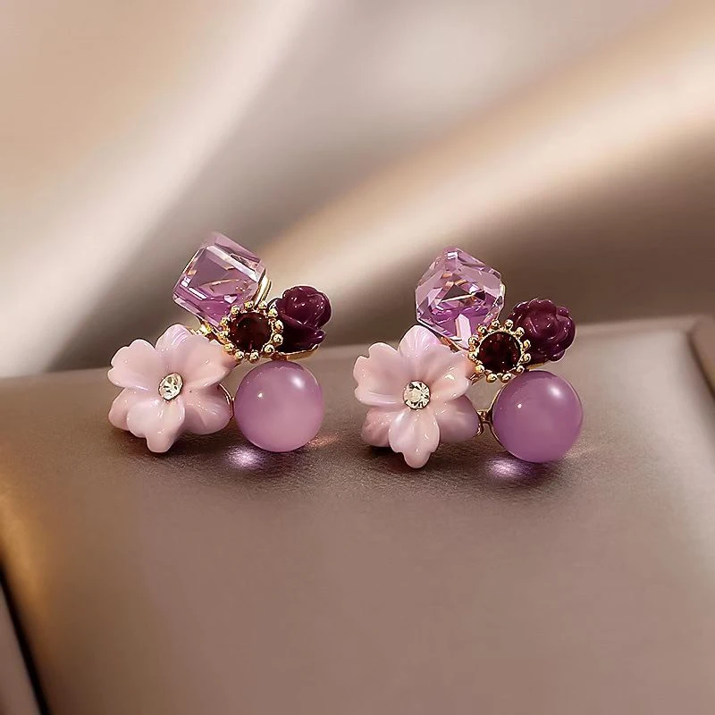 合金耳饰 百搭法式复古轻奢耳钉女2024新款时尚设计高级感耳饰女