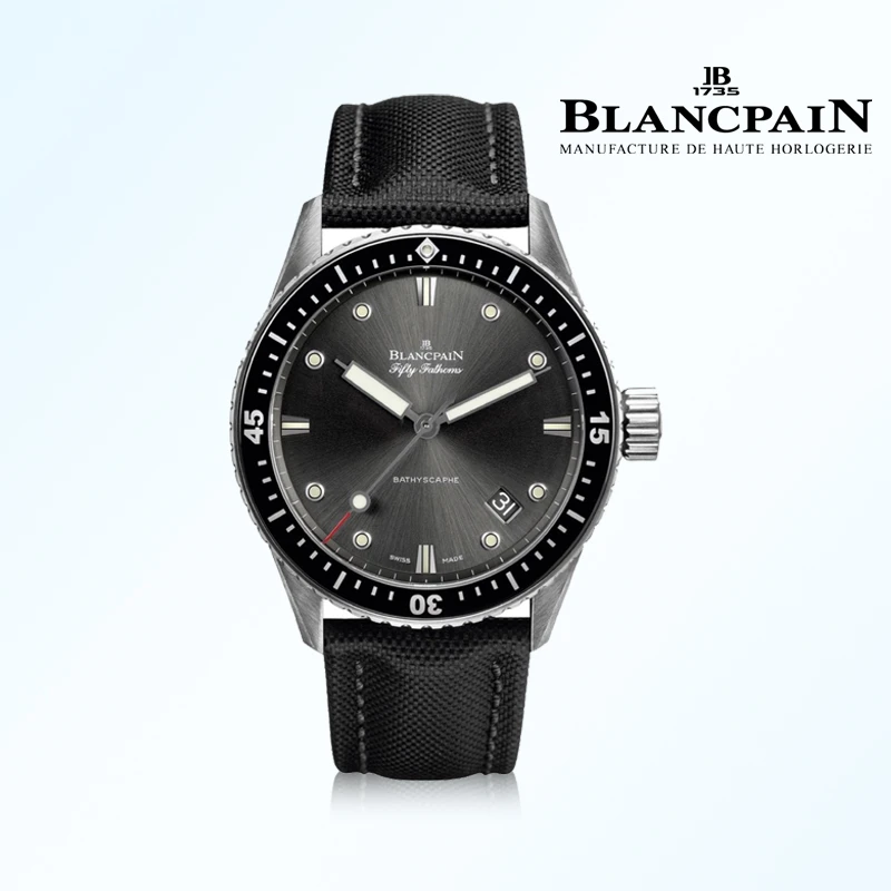 99新 宝珀 五十噚5000黑钢经典运动款/表径43mm手表24年