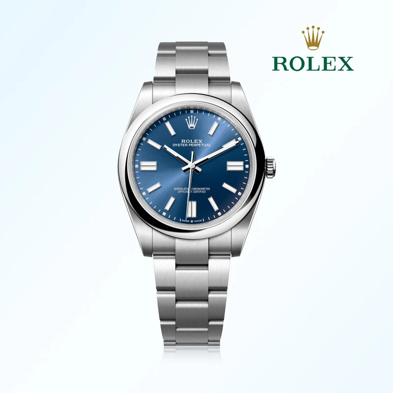 99新 Rolex/劳力士 蚝式恒动恒动蓝盘/表径41mm/公价53300名表