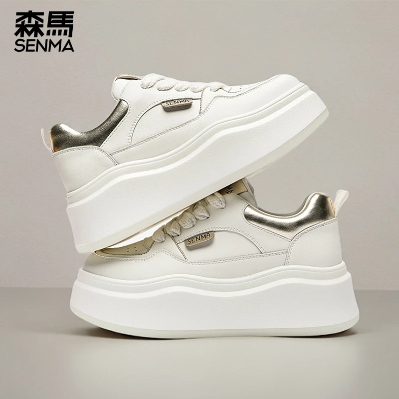 森马女鞋夏季休闲旅游鞋爆款百搭厚底软底增高学生白色板鞋小白鞋