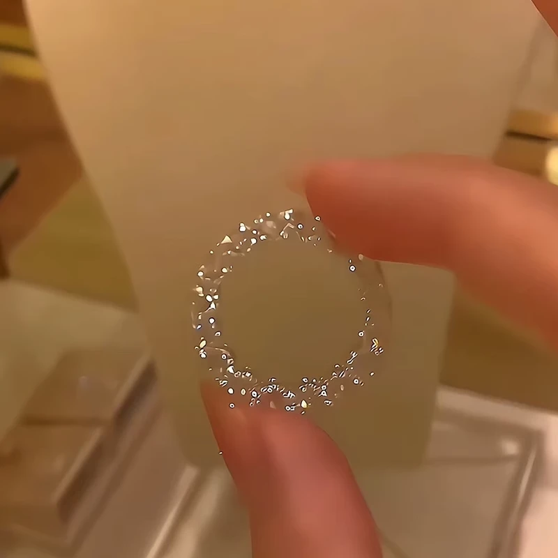 925银戒指 38女神节「主角出场」轻奢闪光指小众指环尾戒精致超闪