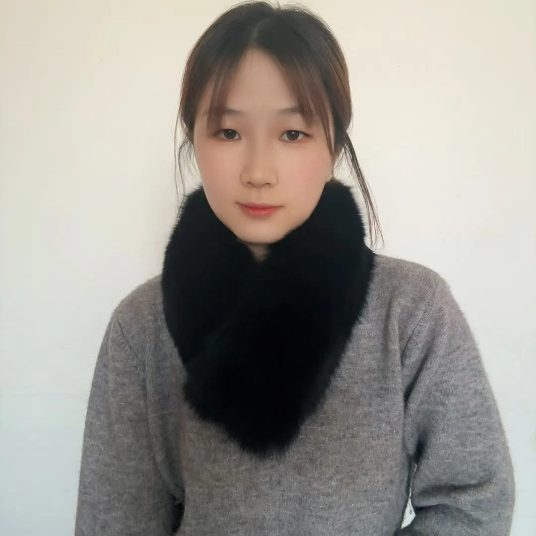 【直播间一物一拍】秋冬季狐狸毛围巾围脖 保暖百搭