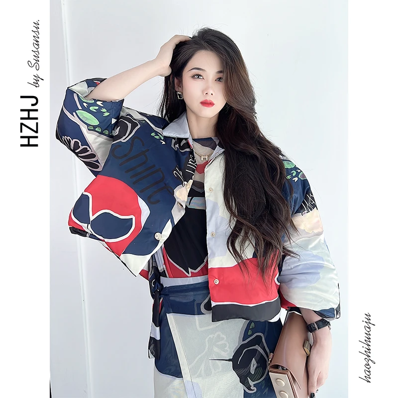 HZHJ原创设计师款Sun Shine羽绒服修身高端优雅气质通勤1342