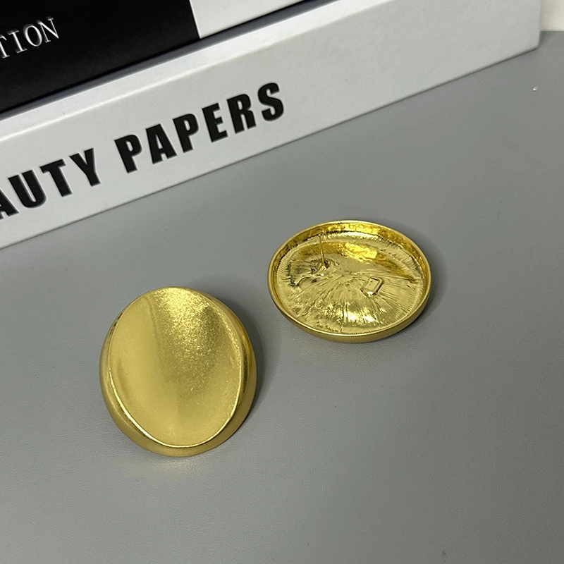 合金耳饰 HZHJ周边 设计师款 圆形弧面耳环港风时髦 高档001