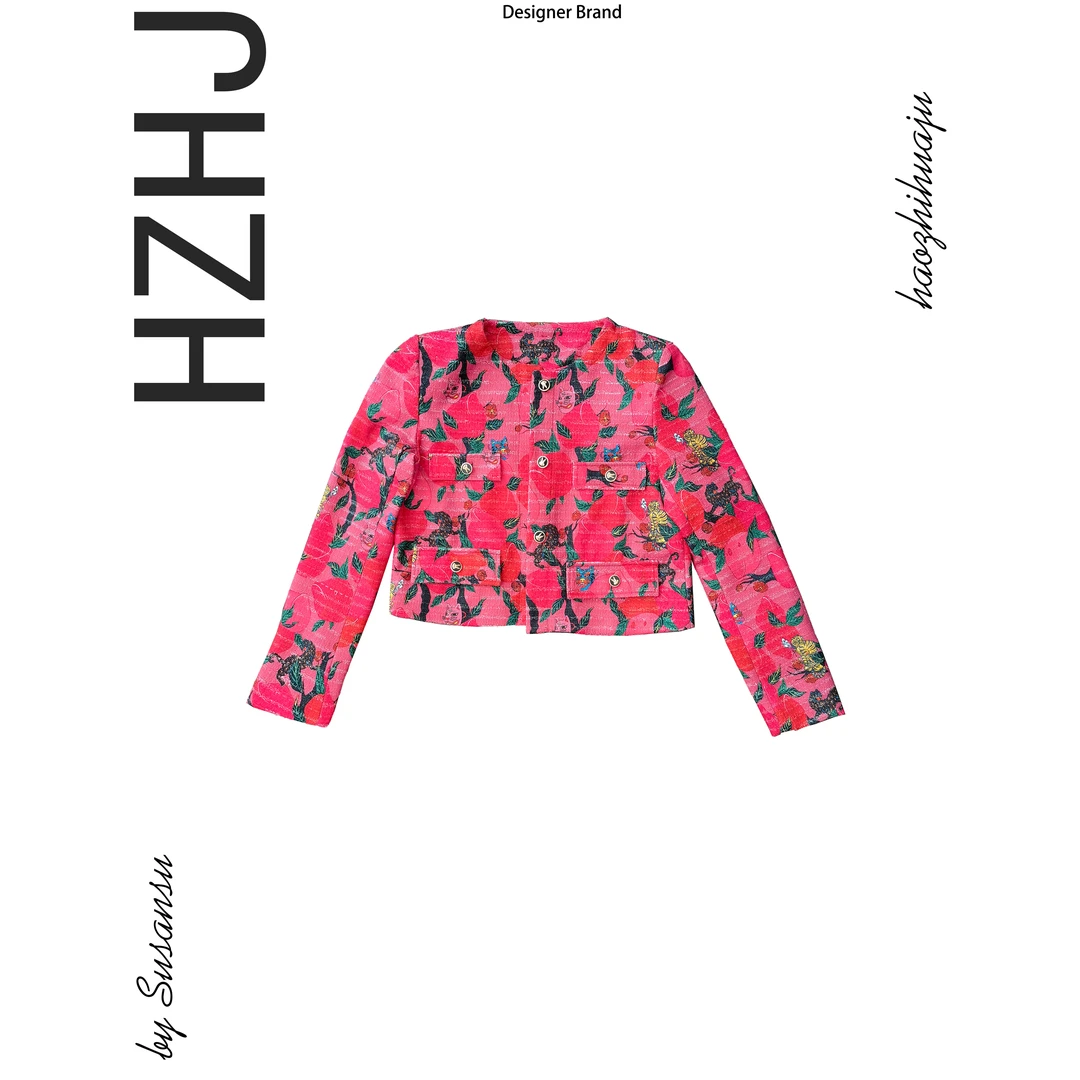 HZHJ新款原创设计师款蜜桃虎小香风外套高级小众洋气（秋款）017