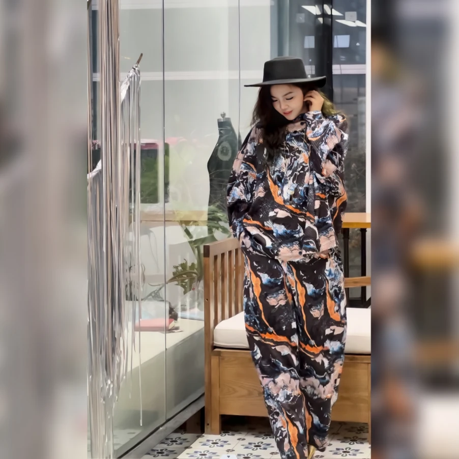 HZHJ原创岩石高定设计款高端大牌重工气质套装时尚设计师874