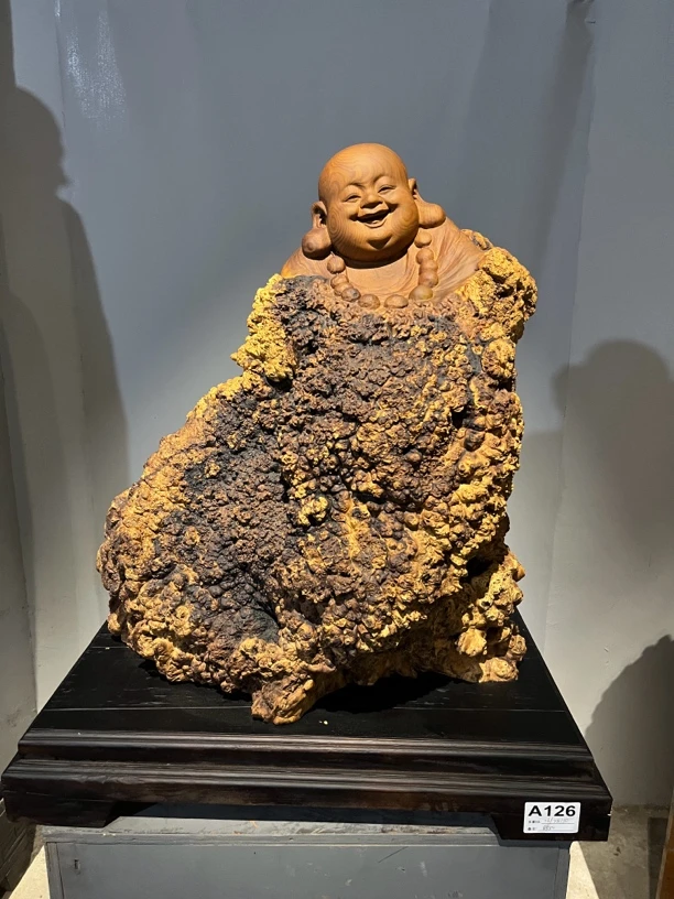 原创根雕艺术摆件一物一拍，作品以直播间实时画面为准