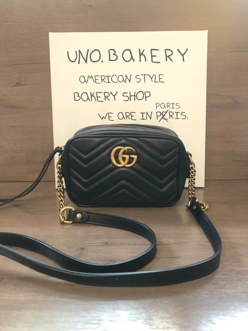 95新 GUCCI/古驰 【蔡包紫】古驰97新马蒙系列相机包斜挎包