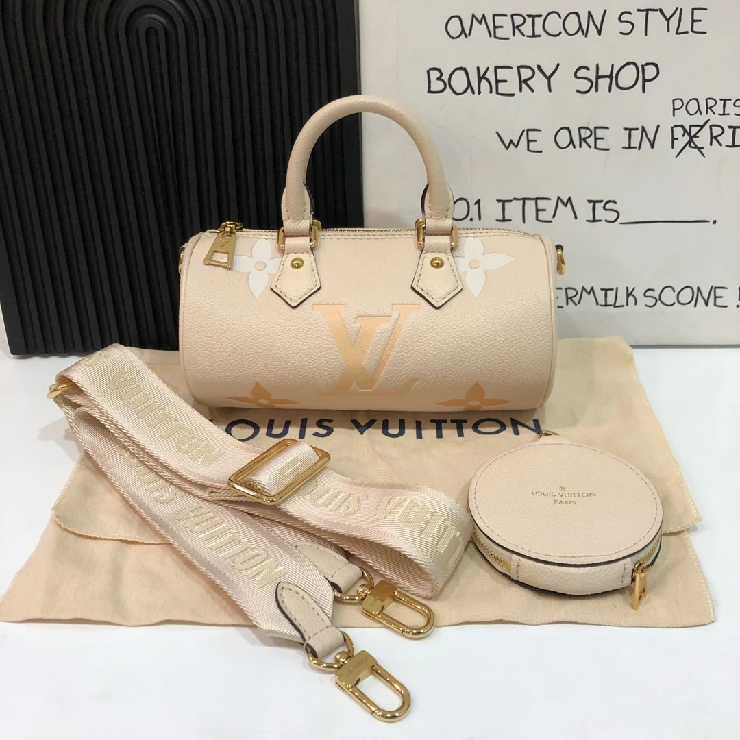 99新 LouisVuitton/路易威登 【蔡包紫】巴比龙bb二合一