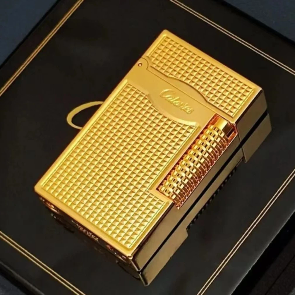 CALORIES/朗声双火切换侧滑防风充气高端个性打火机创意送礼